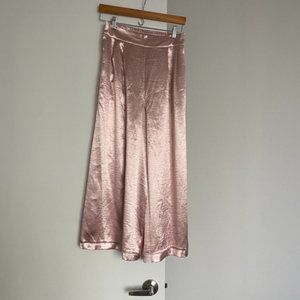 Anthropologie Wide-leg Satin Pants